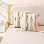 Boho Tufted Cushion Cover with Tassels