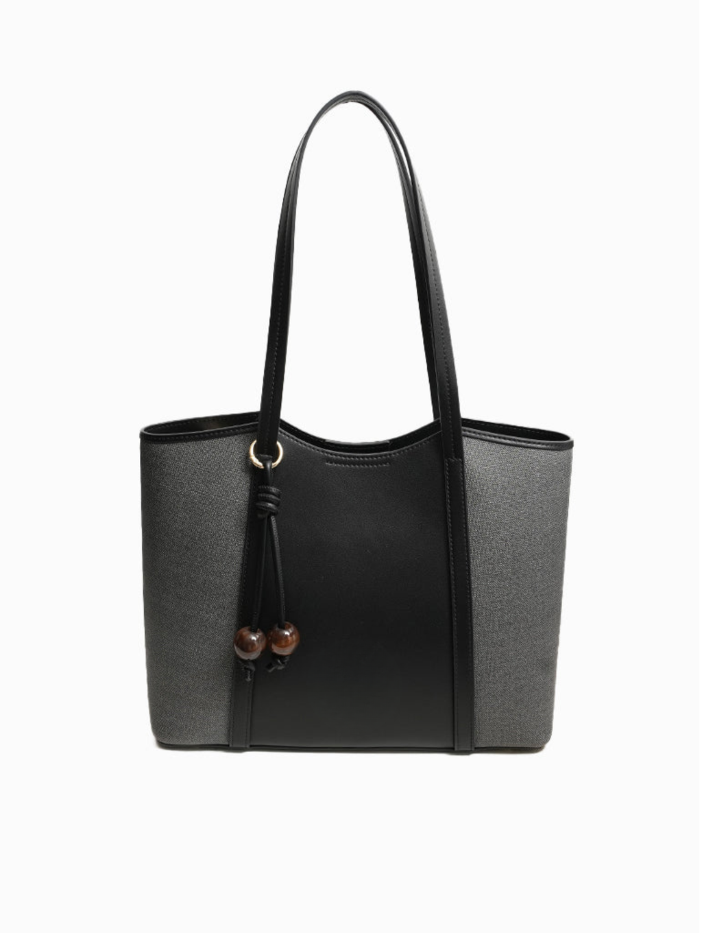 The Greenwich Mixed-Media Tote (Midnight Marl)