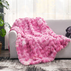 Tie-Dye Faux Fur Throw