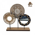 The Artisan Rattan & Wood Centerpiece