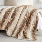 Deer Faux Fur Throw