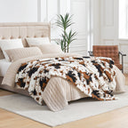 Cow Faux Fur Throw