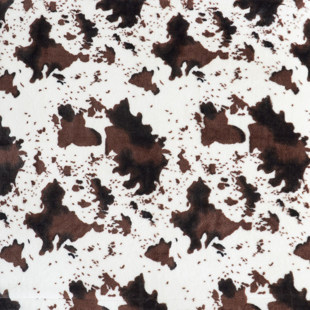 Cow Faux Fur Throw