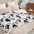 Cow Faux Fur Throw