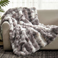 Tie-Dye Faux Fur Throw